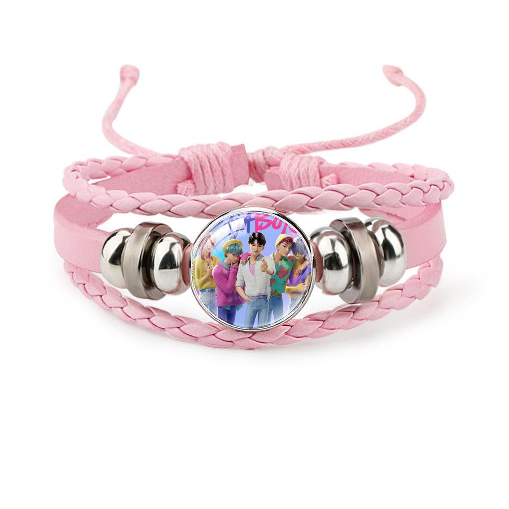 Pink Bracelet Rumi Zoey Mira Beaded Bracelet Adjustable Jewelry