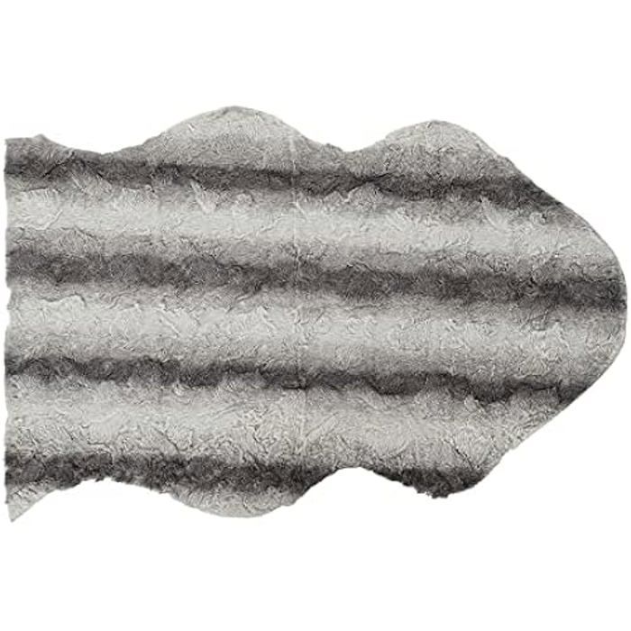 Tapis - DKD Home Decor - Standard - 60 X 90 Cm - Blanc Et Gris Clair - Moderne