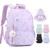2026 New Lightweight Large Capacity Starry Pattern School Bag for Girls School student Travel Backpacks with multi-layer pockets