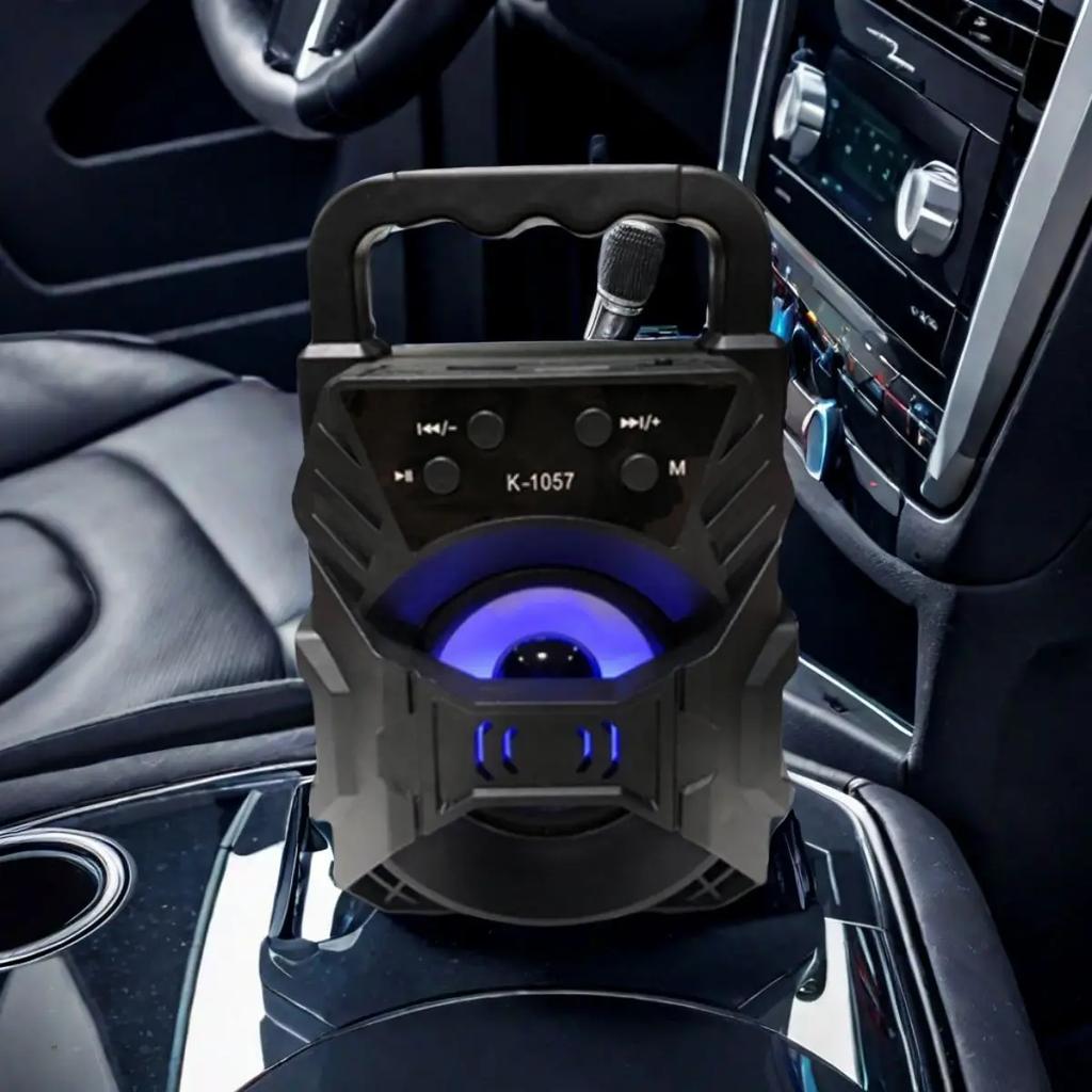 Car Wireless Bluetooth Speaker Dual Speakers Large Volume Portable Outdoor High-quality Home Audio Square Dance Microphone