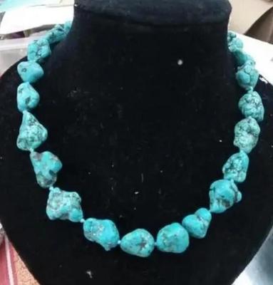 Genuine Tophus Necklace Irregular Turquoise Necklaces