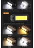Dual-Sided COB Folding Work Light with Strong Magnet, High Brightness, and Emergency Flashlight Function