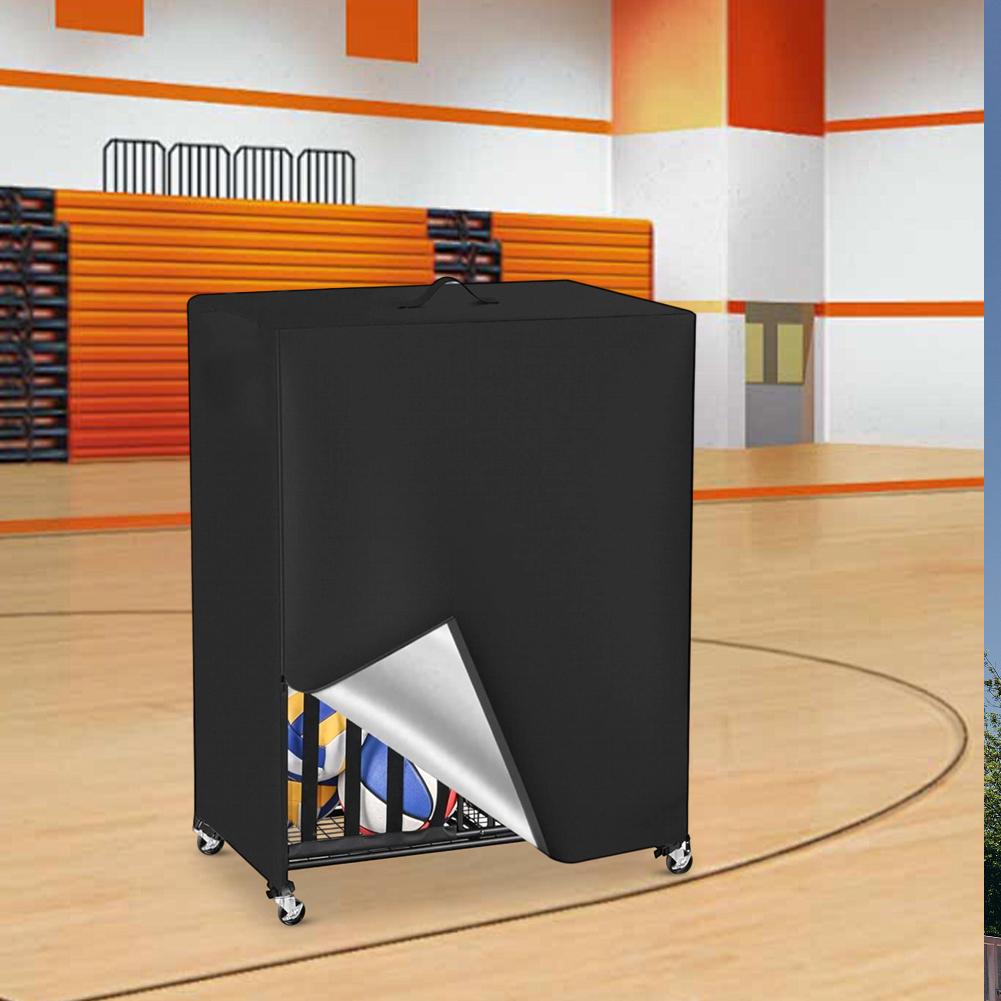 1PC Basketball Rack Cover 97*46*115cm 420D Oxford Cloth Garage Sports Equipment Organizer Cover For Ball Storage Covers Parts