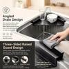 Durable Non-Slip Sink Dish Drying Rack Triangular Large Capacity Sink Sponge Rag Holder Sink Drainer For Kitchen Utensil