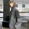 New Retro Trendy Gray Jacket Men's Street Simple Couple Spring and Autumn Jacket