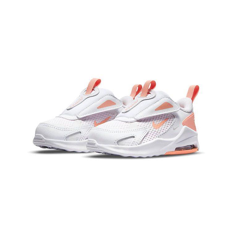 Nike Air Max Bolt Synthetic Leather Low top Toddler Shoes White Pink Infant And Toddler CW1629-501