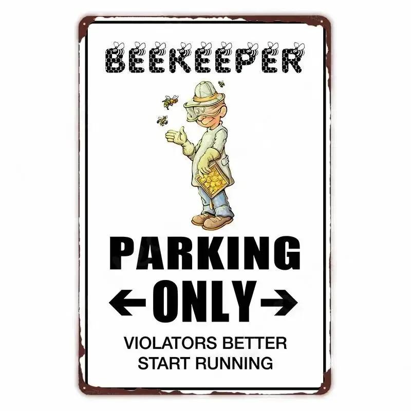 Vintage Bee Kind Funny Poster Honeybee Happy Retro Metal Sign Home Outdoor Wall BeeKeeper Slogans Art Tin Plate Decoration