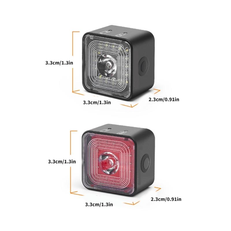 USB Rechargeable Bike Back Light for Night Riding/Cycling Safety Head Tail Light Bike Light Bike Front/Rear Light