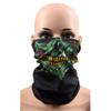 Ghette Collo Multiuso per Ciclismo Maschera Facciale con Stampa Teschio di Halloween Scaldacollo per Attività all'Aperto e Uso Quotidiano