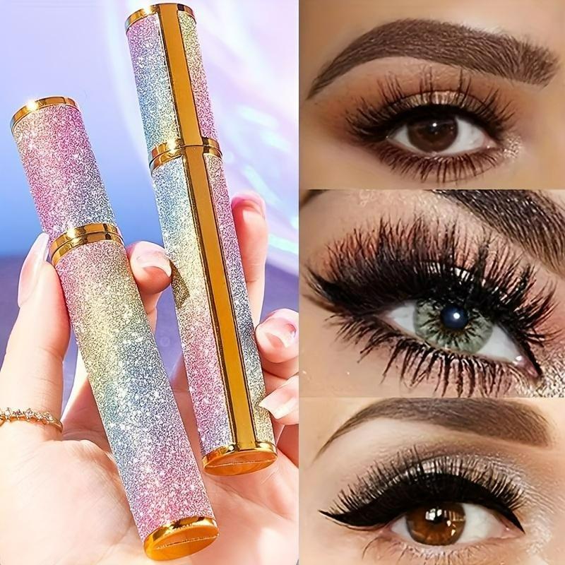 Starry Sky Mascara Lengthening Volumizing Waterproof Sweat Proof Long Lasting Smudge Proof Makeup Holding Curling Thick for Beginner