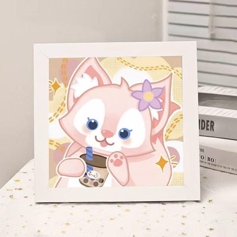High-End Diamond Painting Diy Van Gogh Starry Sky Cat Creative Handmade Toy Table Decoration Diamond Painting With Frame