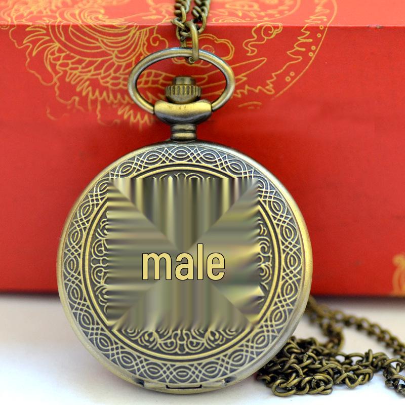 

Винтажные складные карманные часы в форме треугольной пирамиды - Большой ретро-дизайн античный бронзовый