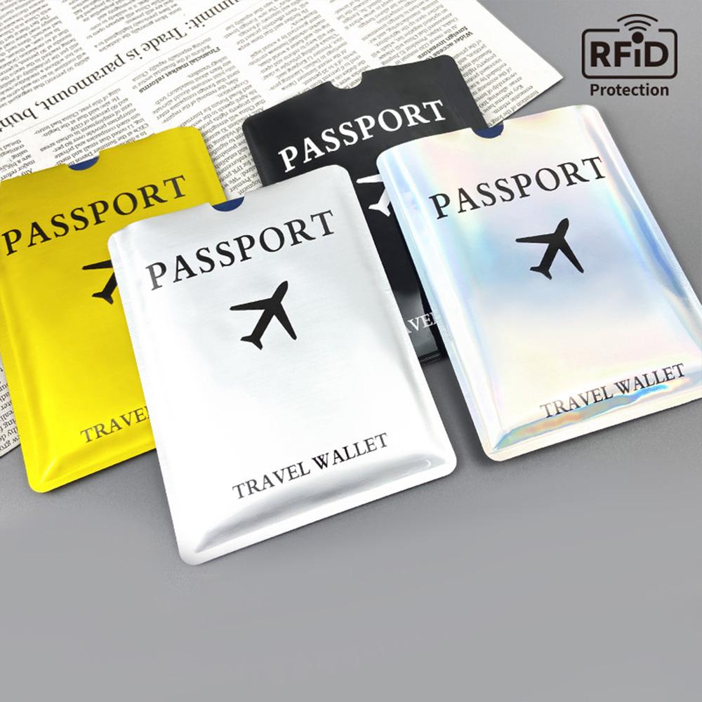 

Защитный чехол для паспорта из алюминиевой фольги, антимагнитная и противокражная кисть, лазерная авиационная версия держателя для паспорта A-DH