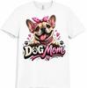 Dog Mom French Bulldog T-Shirt Cute Pet Lover Heart Design Graphic Tee