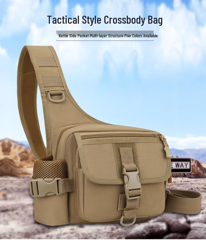 Men's Multifunctional Camouflage Crossbody Backpack - Tactical, Outdoor, Casual, Small Shoulder Bag