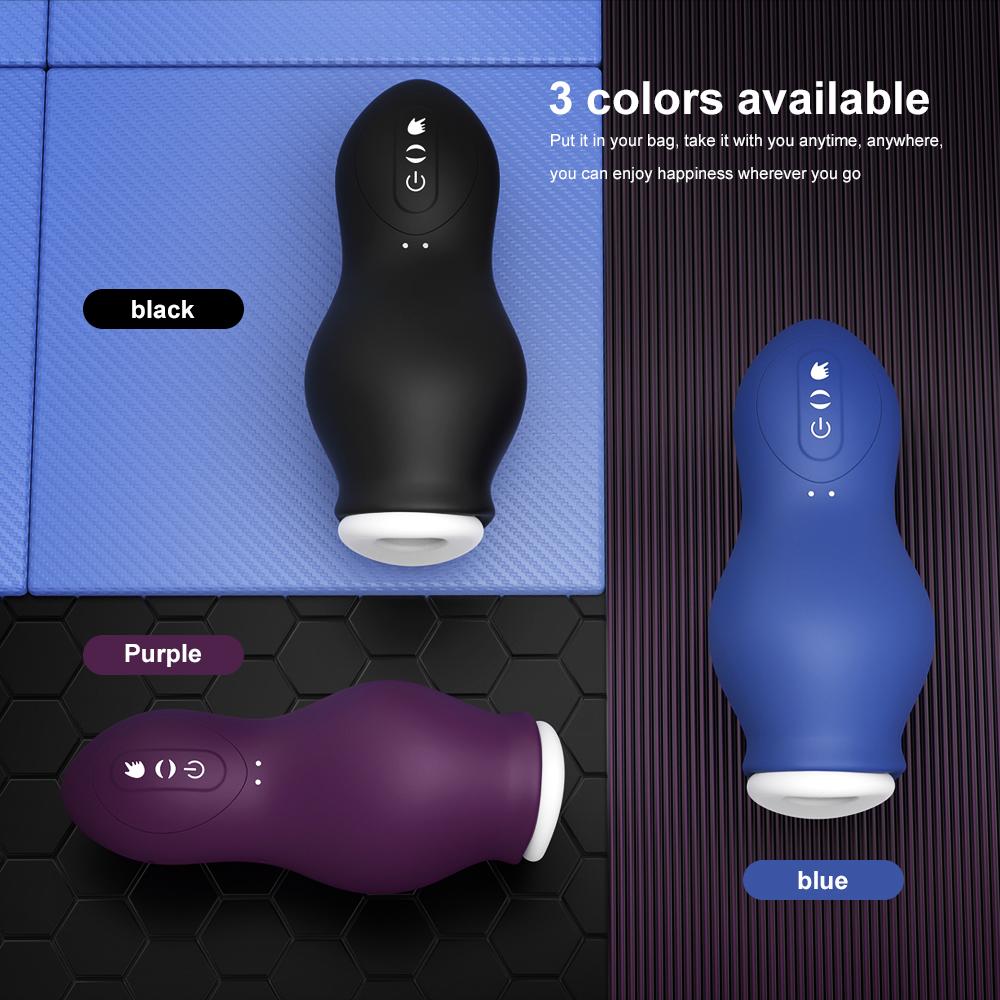 Automatický sací stroj pro muže Orální vaginální vibrátor na penis Sexuální hračka pro muže Stroj na kouření s masturbačním pohárkem