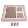 Dog Cat Paw Prints Pet Wall Frame Paw Print Kit for Dog Owner Cat Owner Pet LoversPink Mud Pink Frame