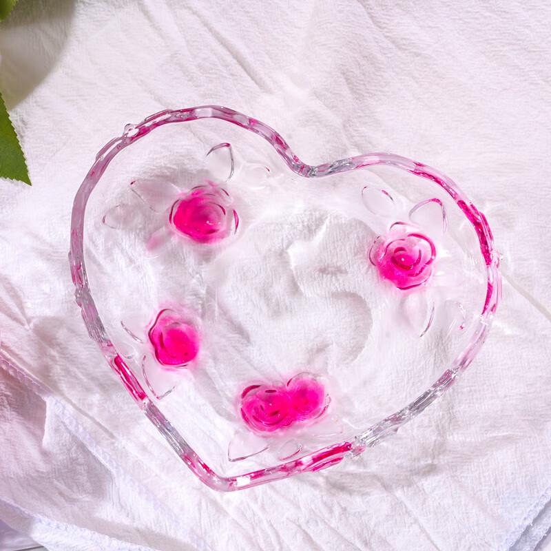 Набор из стеклянных блюд в форме сердца Qianxing для конфет и фруктов