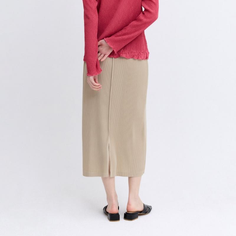 Pleats Me H Line straigHt Pintuck Skirt Ppsks126005