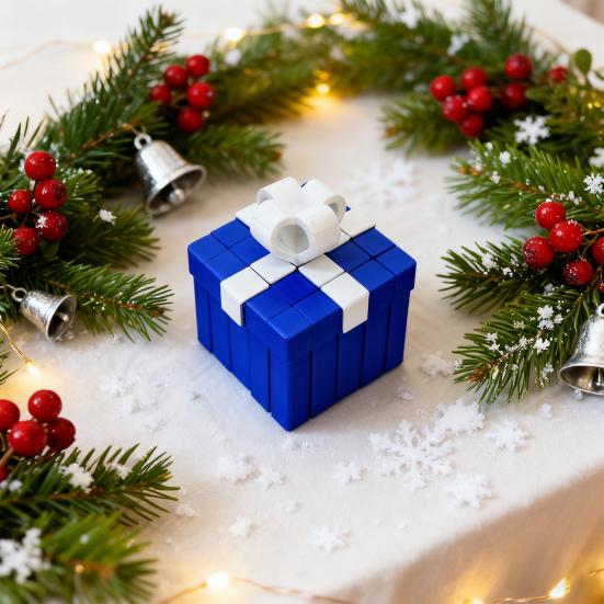 Gift Box Fidget Toy 3D Printed Christmas Ornament Transformable Gift Box Stress-Relieving Toy Stocking Stuffer for Teens And Adults Holiday Decoration