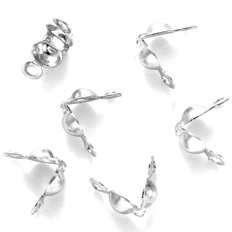 Connector Clasp Fitting for Ball Chain Calotte End Crimps Beads Connector Components for Jewelry Making Fandings