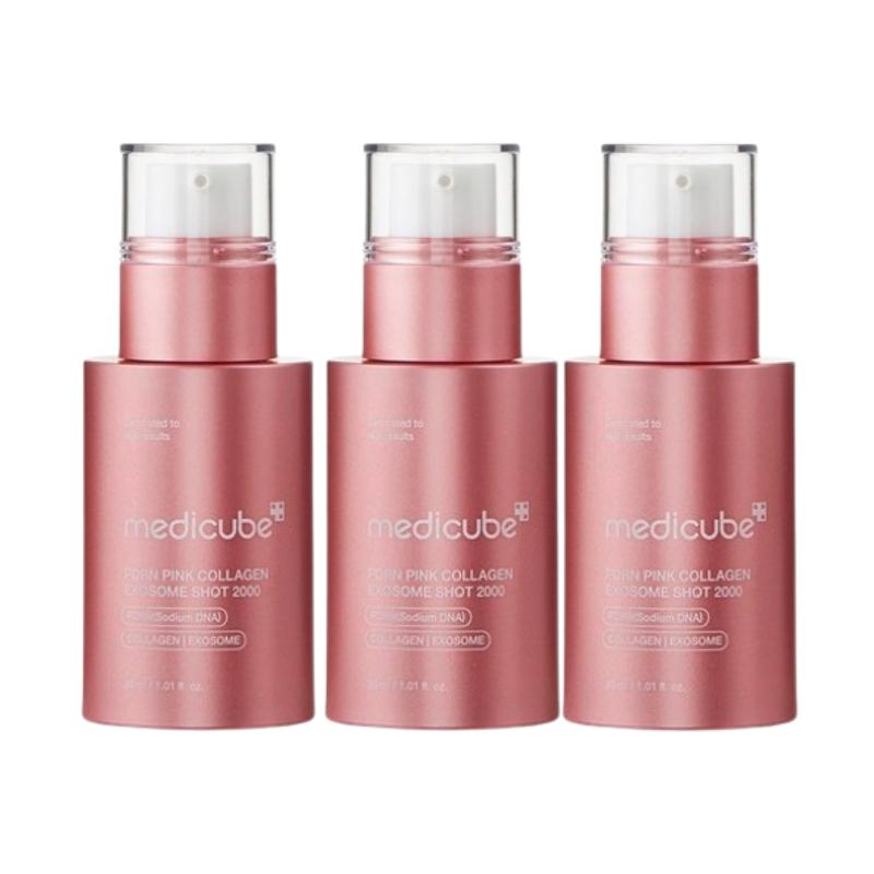 Medicube PDRN Pink Exosome Shot Ampoule 2000 30ml – Brightening Serum, Skin Tone Care, Lightweight Hydration Ampoule, Smooth Skin Texture