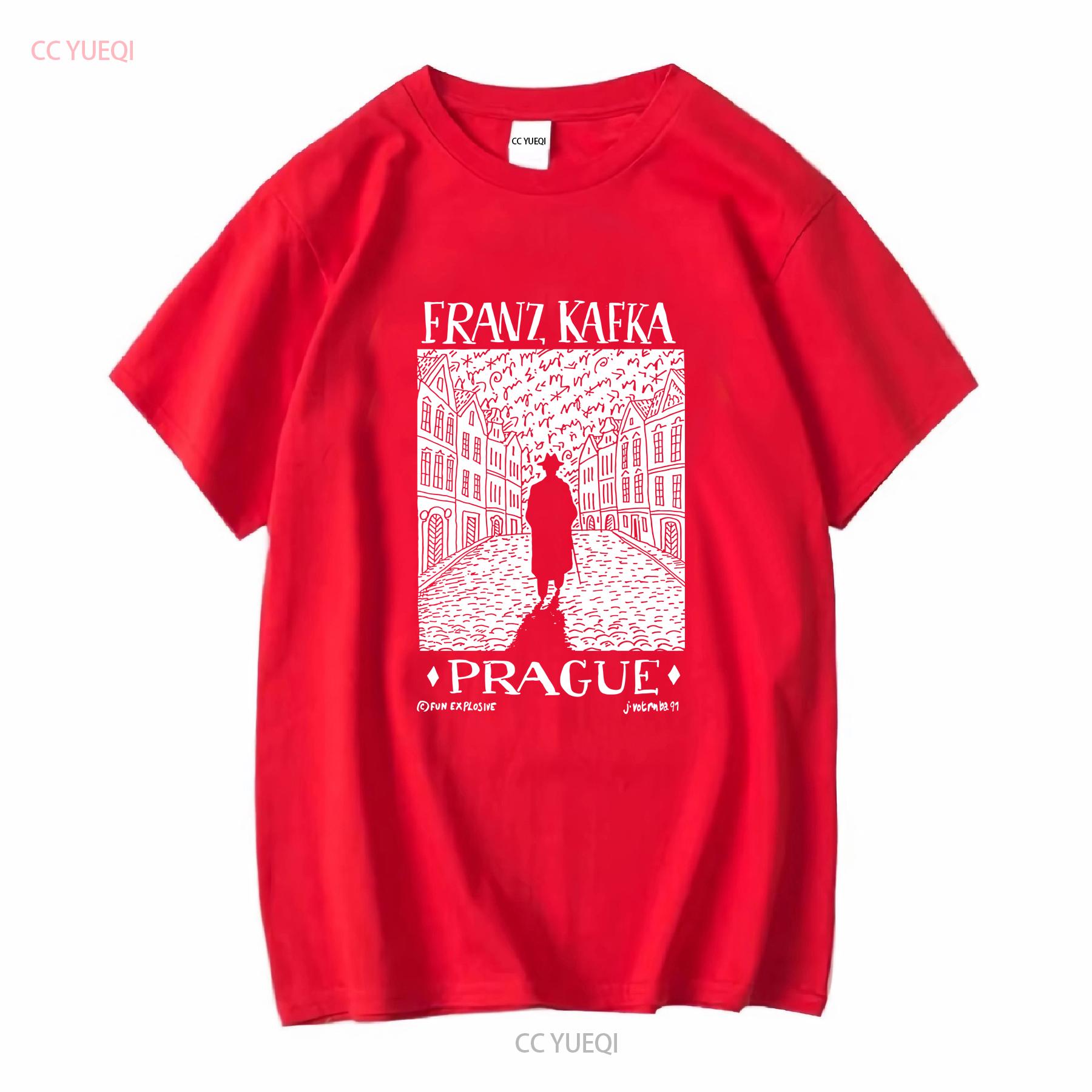 

Vintage 1991 Franz Kafka Prague Art T Shirt Size XL Black vintage Washed streetwear Comfortable Slightly fashion Casual S