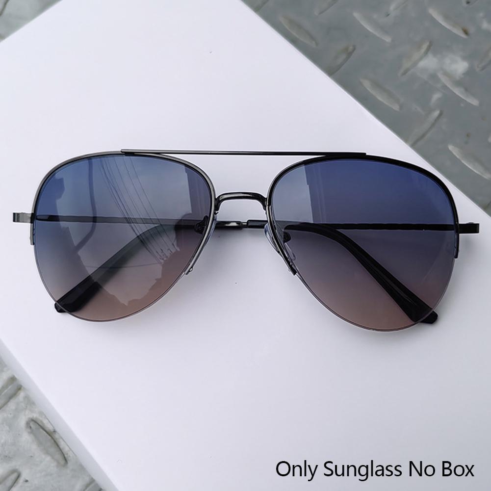 

Мужские солнцезащитные очки-авиаторы с градиентным цветом, металлическая полуободковая оправа, ретро-очки-авиаторы с линзами UV400 для вождения на открытом воздухе 04