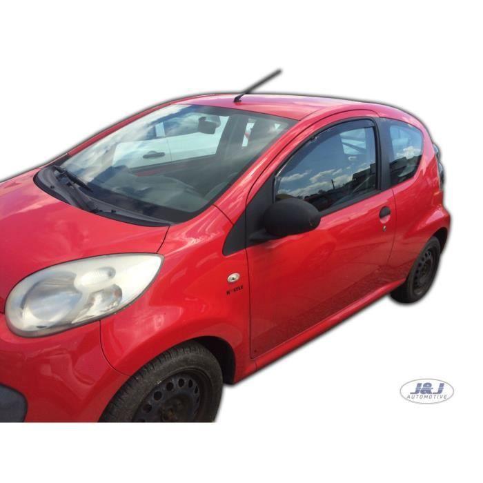 Déflecteurs d'air - J&amp;J AUTOMOTIVE - Heko - Fumé - Pour Citroen C1 2005-2014 - Installation facile
