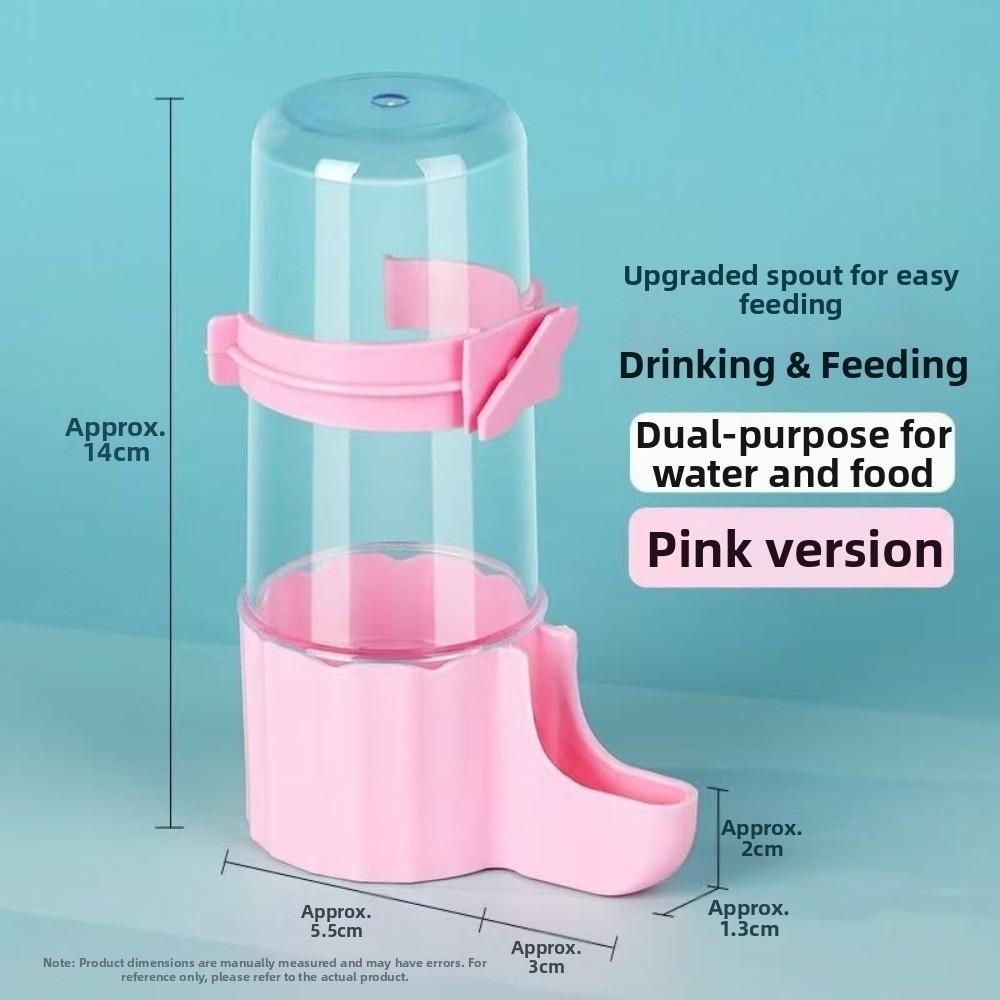 Dual Purpose Pet Bird Feeder Automatic Small Pet Waterer New Water Dispenser  Cage Accessories