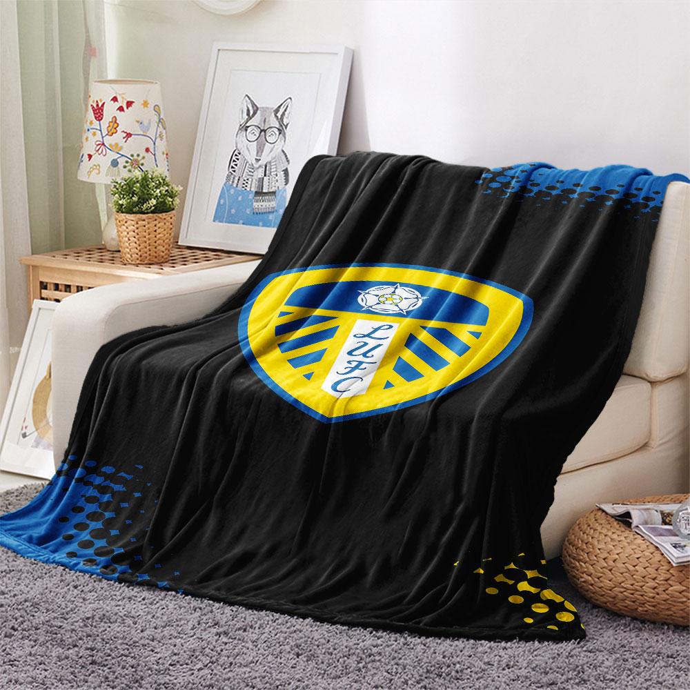 Leeds Soccer Blanket, High Quality Comfortable for All Seasons, Home Decor, Warmth and Comfort