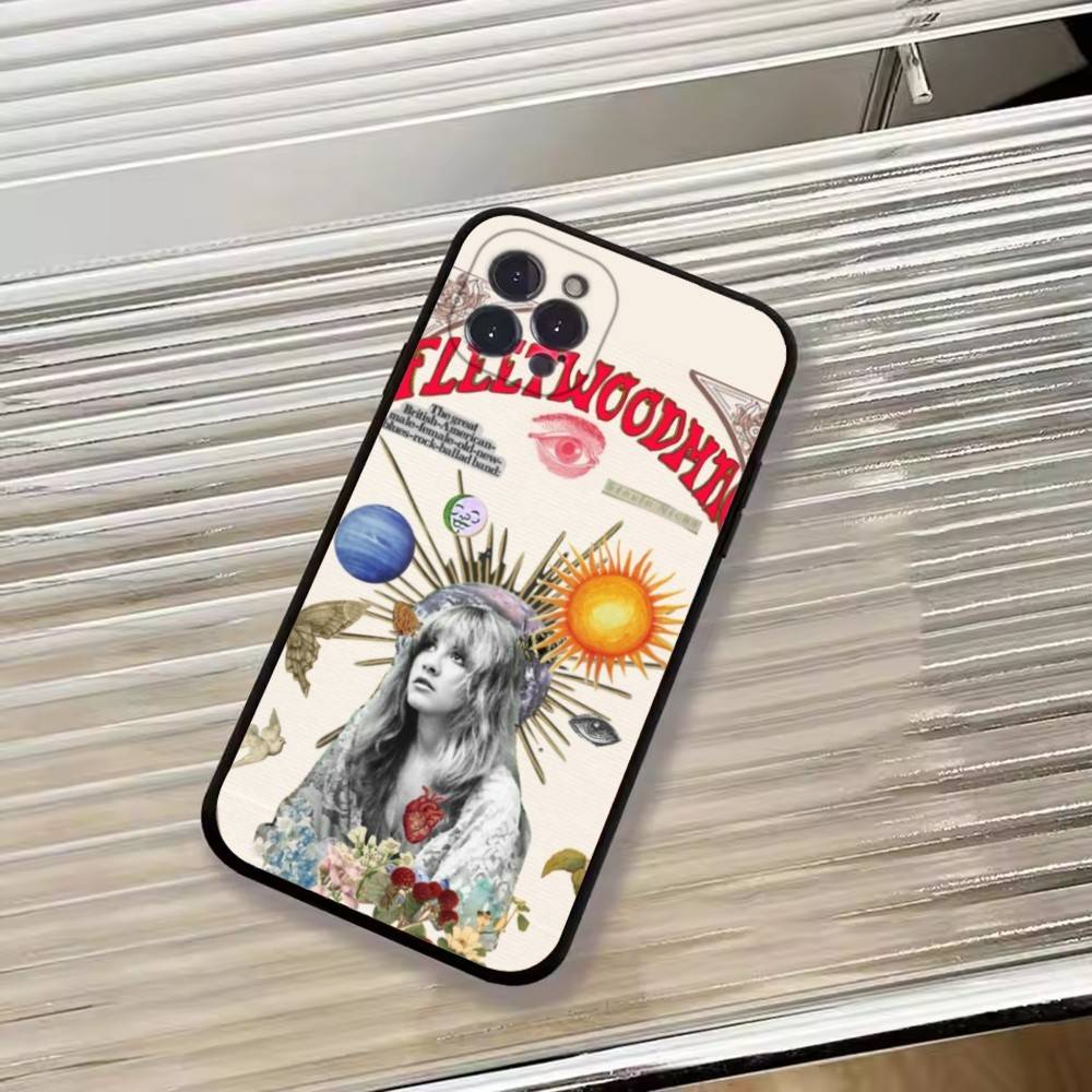 Band F-Fleetwood Mac Phone Case For iPhone 17,16,15,14,13,12,11 Plus,Pro Max,XS,Soft Black Cover