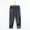 Spring 2022 Plus Size High Waist Rhinestone Embellished Denim Cropped Pants for Women