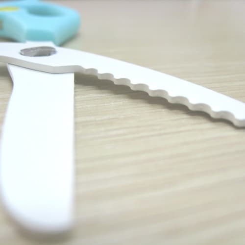 Ueno Scissors Portable Meal Scissors for Cutting Noodles, Blue, Sum-1300, Made In Japan