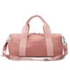 Dry and wet separation yoga fitness bag for women, cylindrical handbag for short trips, with separate shoe compartment, lightweight storage bag
