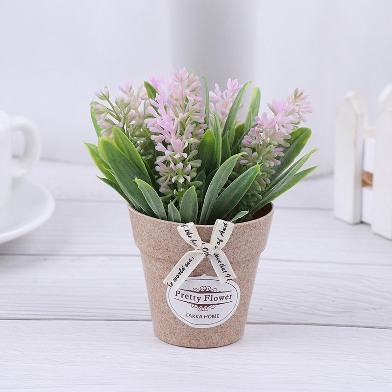 Artificial Plant Decorative Flowers Fake Flowers Mini Potted Bonsai Green Plant