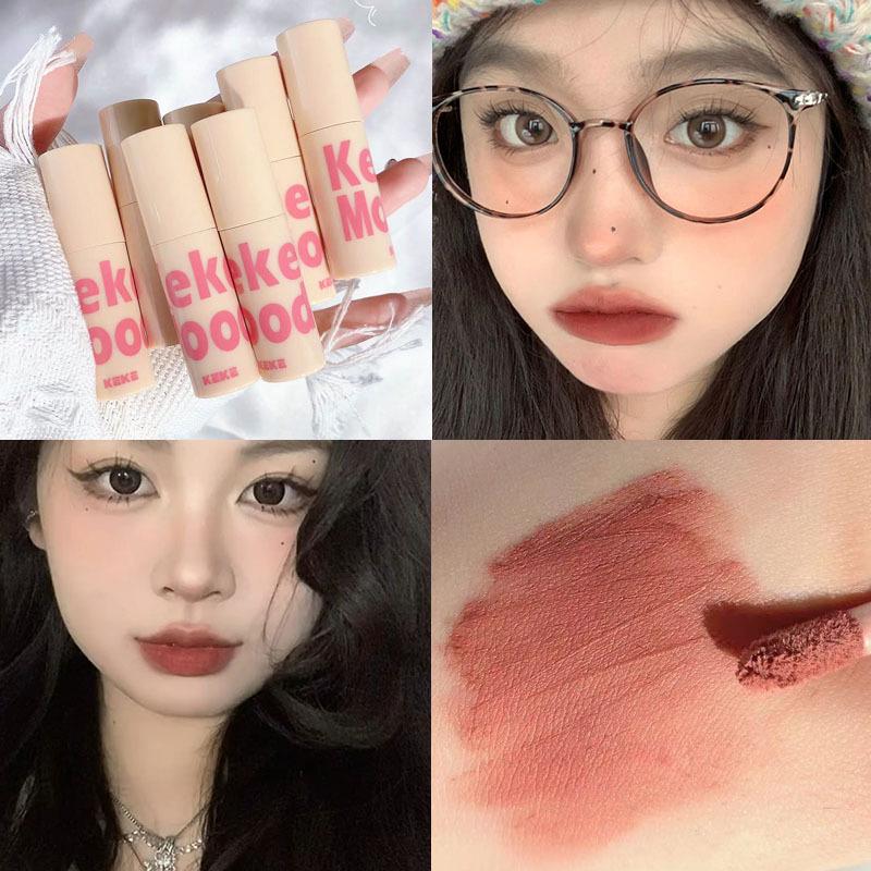 KeKeMood Velvet Matte Lip Mousse: Long-Lasting, Whitening, Affordable Gloss for Students