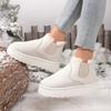 Fashion 2024 Winter New Women Slip on Thickened Plush Snow Boots Women Warm Simple and Versatile Comfortable Shoes Shoes for Women