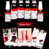 Halloween Vampire Fake Blood Kit with Realistic Vampire Teeth