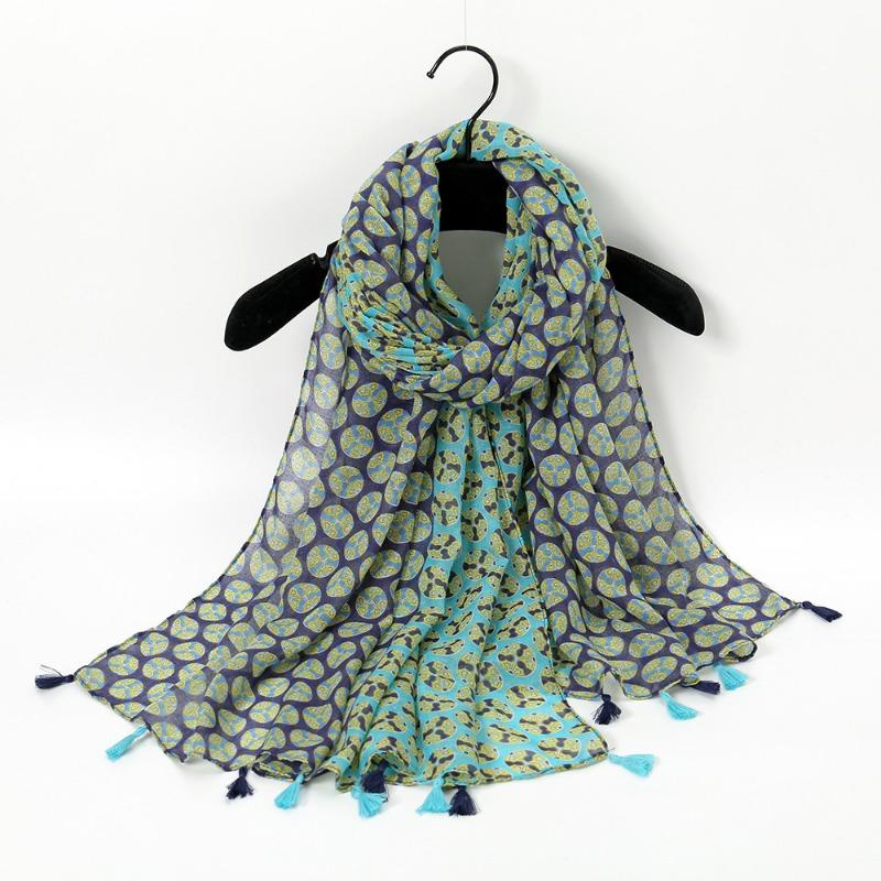 Autumn and winter small fresh rendering ink painting butterfly printing warm shawl, travel beach towel cotton and linen feel scarf