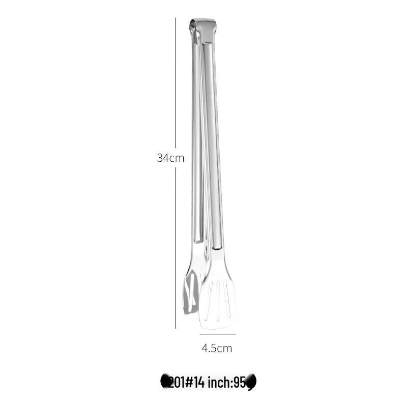 5-Piece Stainless Steel Kitchen & BBQ Tongs Set
