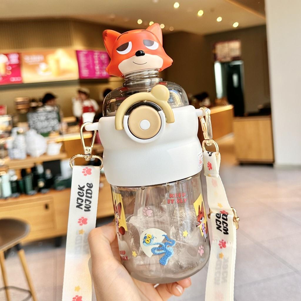 Zootopia Nick And Judy Plastic Space Cup With Locking Lid For Kids And Teens