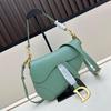 2026 Women's Trendy Palm Grain Shoulder & Crossbody Saddle Bag