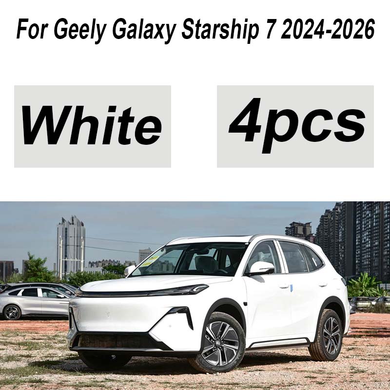 Para Geely Galaxy Starship 7 EM-i Accesorios 2024-2026 4 Piezas Guardabarros Delanteros Pintados Protectores contra Salpicaduras Extensiones de Guardabarros Accesorios para Coche