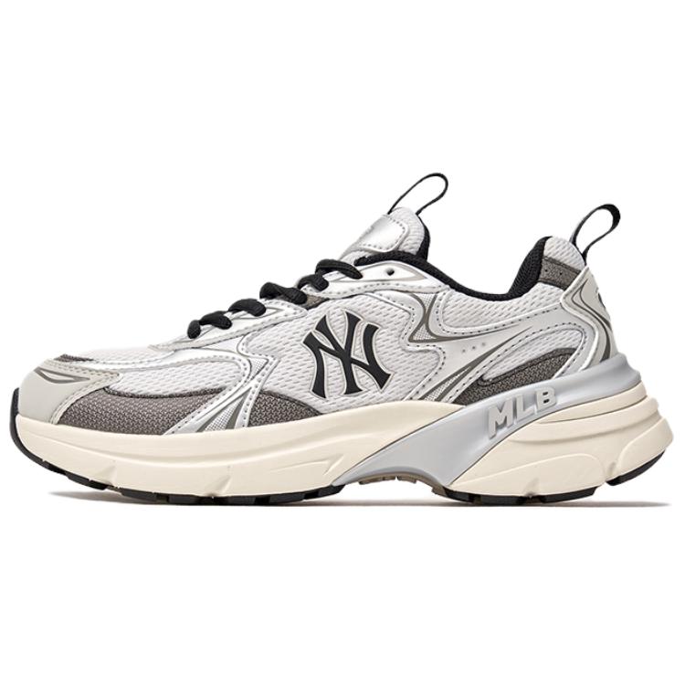 MLB New York Yankees Retro Vielseitig Klassisch Trendig Paar Qualität Mesh-Gewebe Synthetikleder Niedrig geschnitten Lässig Laufschuhe 3ARNC055N-50SIS 39 white