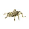 Solid Brass Cricket Ornament Retro Tea Pet Metal Insect Office Table Decoration for Insect Enthusiasts Creative Collection