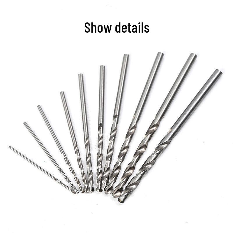 10pc Wenwan High-Speed Steel Twist Hand Drill Bit Set