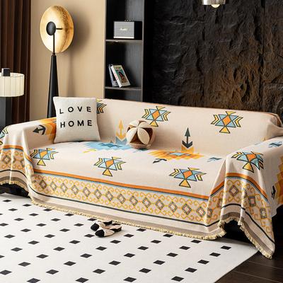 Skandinávský styl Plný potah Přehoz na pohovku Univerzální Třísezónní Vaflový Kostkovaný Potisk Ručník na Pohovku Kryt Útulná Domácí Dekorace