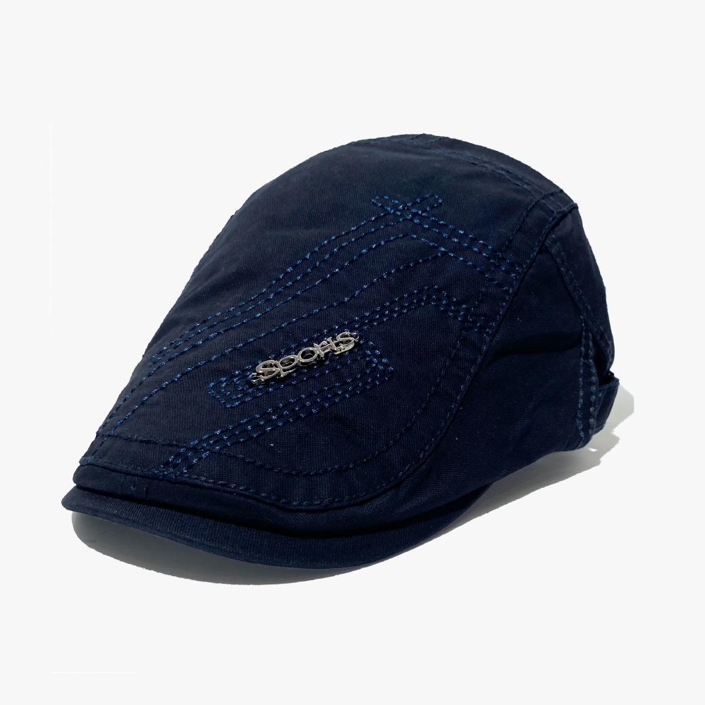 

Газета Шляпа Осень и Зима Берет Британская Шляпа Мужская Вышитая Пара Корейская Повседневная Универсальная Передняя Шляпа Adjustable