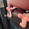 Pink Bow Car Headrest Hooks, Cute Bowknot Vehicle Seat Back Hangers for Bags, Purses & Coats (1 Pack)